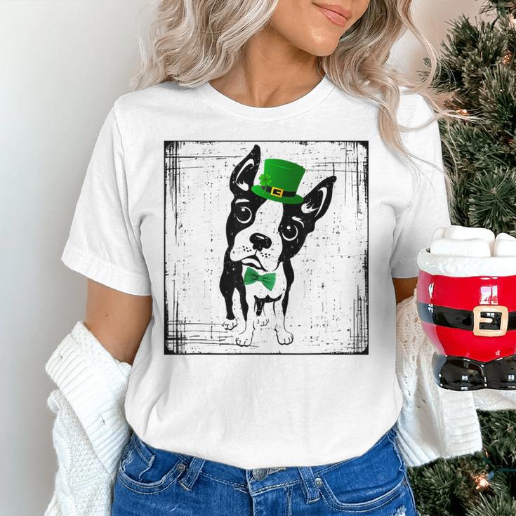 Cool Saint Patrick's Boston Terrier T Shirt For Dogs Lovers Women's T-Shirt, gift for family, gift for coworker