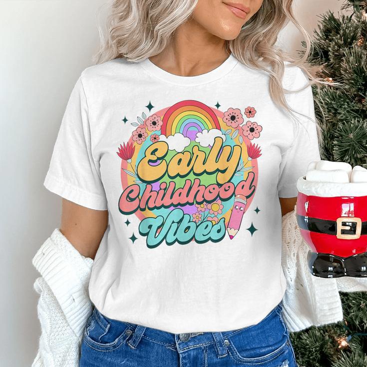 Daycare Teacher Daycare Provider Early Childhood Vibes Women's T-Shirt, gift for family, gift for coworker Daycare Teacher Daycare Provider Early Childhood Vibes Women's T-Shirt, gift for family, gift for coworker
