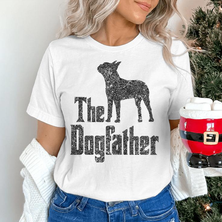 The Dogfather Boston Terrier Dog Funny Dog Gift T-Shirt For Men Women Girls Kids Women's T-Shirt, gift for family, gift for coworker