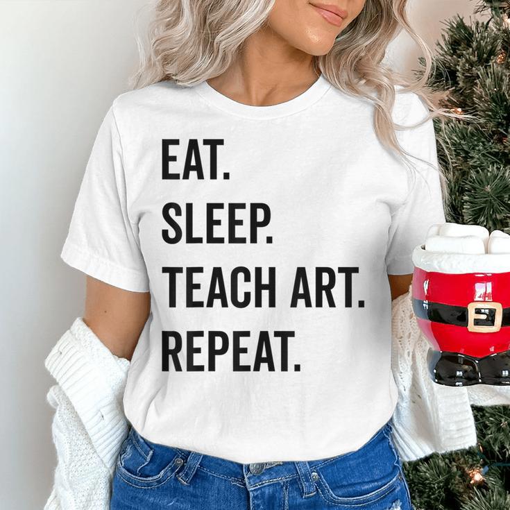 Eat Sleep Teach Art Repeat Teaching Art Teacher Women's T-Shirt, gift for family, gift for coworker Eat Sleep Teach Art Repeat Teaching Art Teacher Women's T-Shirt, gift for family, gift for coworker