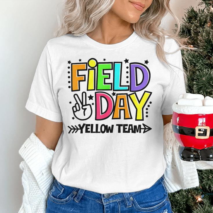 Field Day Yellow Team For Teacher Kids Field Day Games Women's T-Shirt, gift for family, gift for coworker