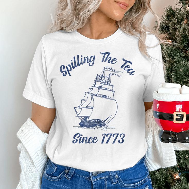 Fun 4th Of July Spilling The Tea Since 1773 History Teacher Women's T-Shirt, History Teacher Shirts, gift for family, gift for coworker Fun 4th Of July Spilling The Tea Since 1773 History Teacher Women's T-Shirt, History Teacher Shirts, gift for family, gift for coworker