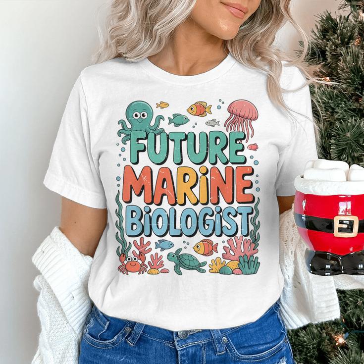 Future Marine Biologist Student Biology Teacher Kids Women's T-Shirt, Future Teacher Shirts, gift for family, gift for coworker