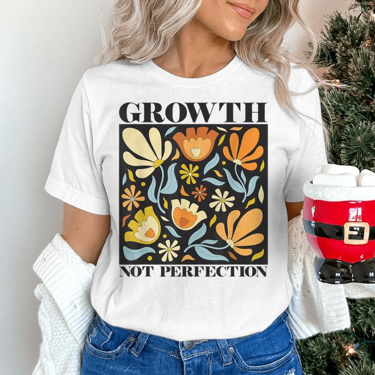 Growth Not Perfection Abstract Florals SPED Teacher Women's T-Shirt, gift for family, gift for coworker Growth Not Perfection Abstract Florals SPED Teacher Women's T-Shirt, gift for family, gift for coworker