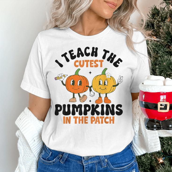 Halloween Teacher I Teach The Cutest Pumpkins In The Patch Women's T-Shirt, gift for family, gift for coworker Halloween Teacher I Teach The Cutest Pumpkins In The Patch Women's T-Shirt, gift for family, gift for coworker