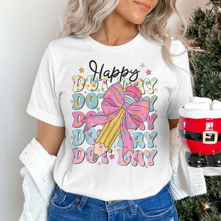 Happy Dot Day 2025 Coquette Bow Teachers Kids Boys Girls Women's T-Shirt, gift for family, gift for coworker Happy Dot Day 2025 Coquette Bow Teachers Kids Boys Girls Women's T-Shirt, gift for family, gift for coworker