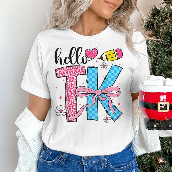 Hello TK Transitional Kindergarten Back To School Teacher Women's T-Shirt, gift for family, gift for coworker Hello TK Transitional Kindergarten Back To School Teacher Women's T-Shirt, gift for family, gift for coworker