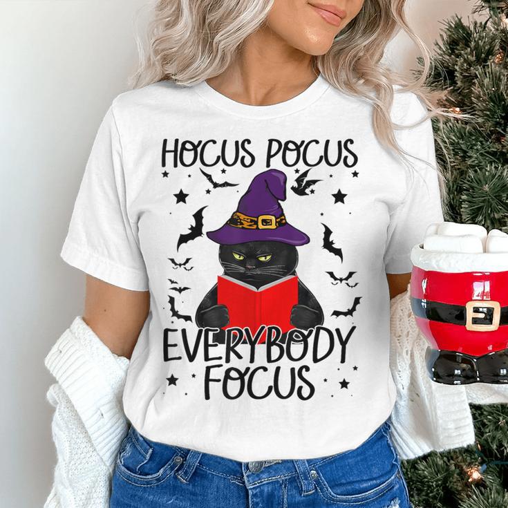 Hocus Pocus Everybody Focus Halloween Teacher For Men Women Women's T-Shirt, gift for family, gift for coworker Hocus Pocus Everybody Focus Halloween Teacher For Men Women Women's T-Shirt, gift for family, gift for coworker