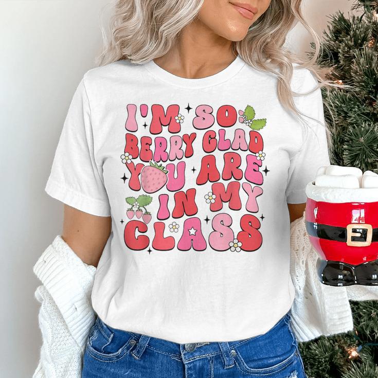 I'm So Berry Glad You Are Strawberry Elementary Teacher Women's T-Shirt, gift for family, gift for coworker I'm So Berry Glad You Are Strawberry Elementary Teacher Women's T-Shirt, gift for family, gift for coworker