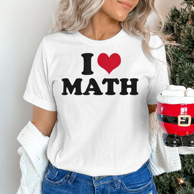 I Love Math Teacher Women's T-Shirt, gift for family, gift for coworker