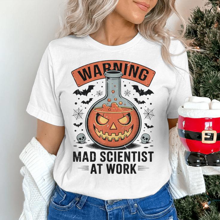 Mad Scientist Pumpkin Science Teacher Halloween Costume Kids Women's T-Shirt, Science Teacher Shirts, gift for family, gift for coworker