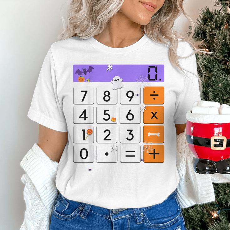 Math Teacher Halloween Costume Calculator Math Pun Women's T-Shirt, gift for family, gift for coworker