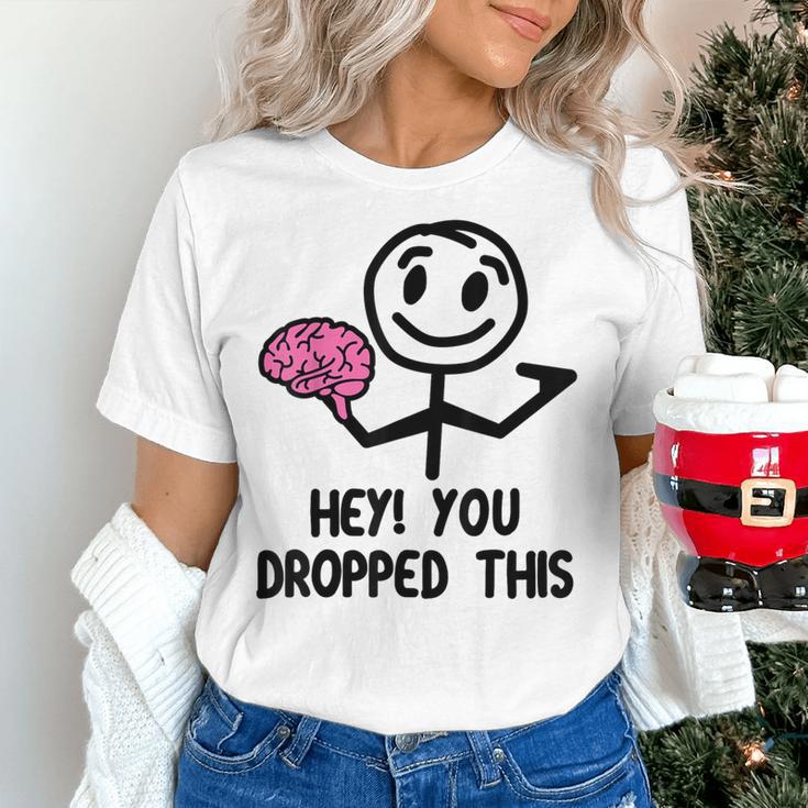 Nerdy Hey You Dropped This Brain Math Teacher Women's T-Shirt, gift for family, gift for coworker Nerdy Hey You Dropped This Brain Math Teacher Women's T-Shirt, gift for family, gift for coworker