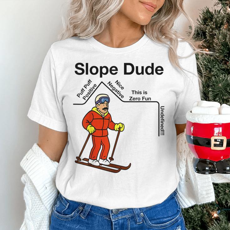 Nerdy Slope Dude Geometry Algebra Math Teacher Women's T-Shirt, gift for family, gift for coworker