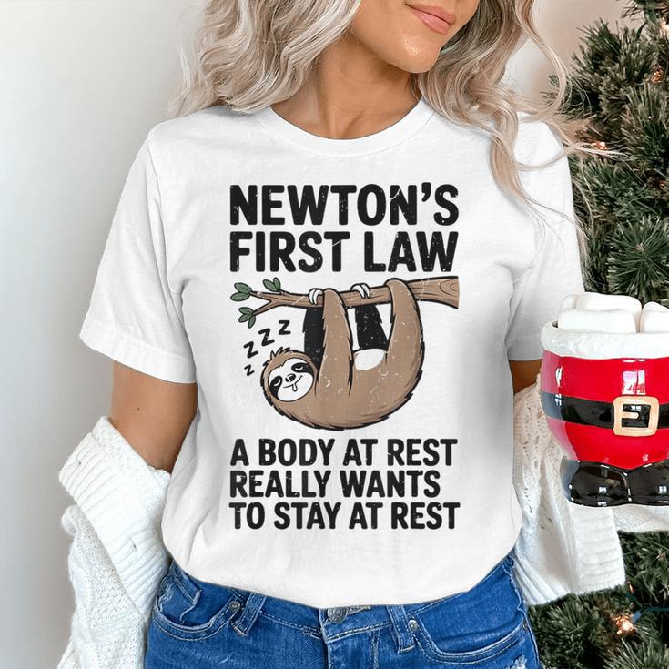 Newtons First Law Physics Jokes Science Teacher Women's T-Shirt, Science Teacher Shirts, gift for family, gift for coworker Newtons First Law Physics Jokes Science Teacher Women's T-Shirt, Science Teacher Shirts, gift for family, gift for coworker