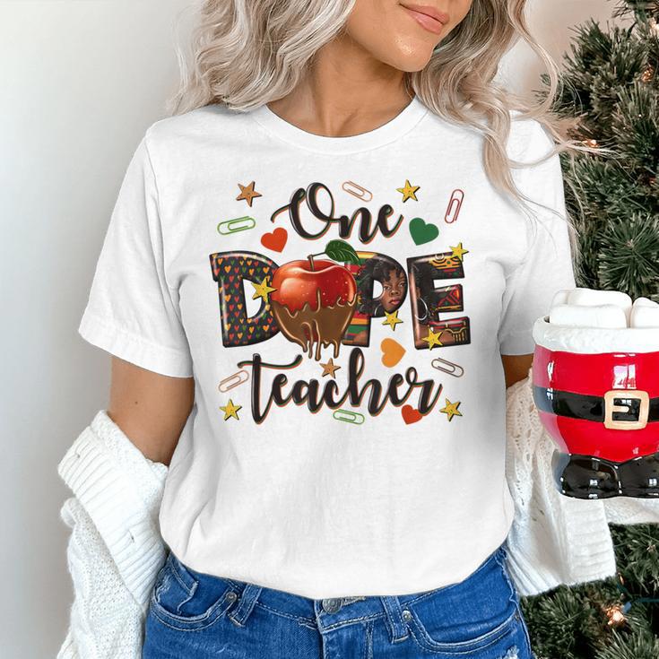 One Dope Teacher Women's T-Shirt, gift for family, gift for coworker