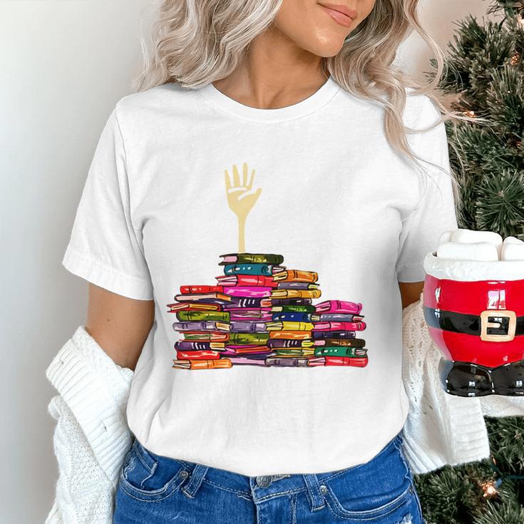 Reading Books Librarian Reader Nerd I'm Ok Teacher School Women's T-Shirt, gift for family, gift for coworker