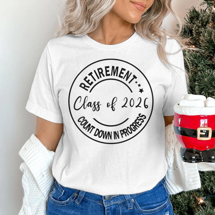 Retirement Class Of 2026 Count Down Progress Retired Teacher Women's T-Shirt, gift for family, gift for coworker