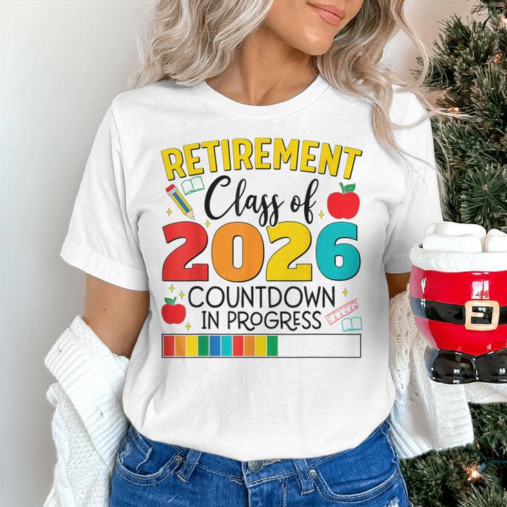 Retirement Class Of 2026 Countdown In Progress Teacher Women's T-Shirt, gift for family, gift for coworker