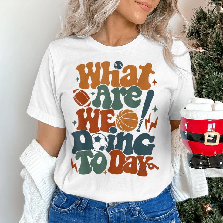 Retro PE Teacher What Are We Doing Today School Coach Women Women's T-Shirt, Pe Teacher Shirts, gift for family, gift for coworker