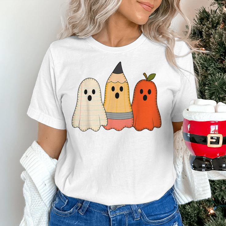 Retro Pencil Ghost Boo Spooky Teacher Halloween Costume Women's T-Shirt, gift for family, gift for coworker Retro Pencil Ghost Boo Spooky Teacher Halloween Costume Women's T-Shirt, gift for family, gift for coworker