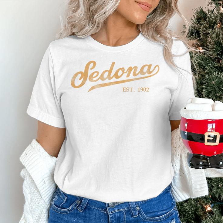 Retro Sedona Script Vintage Throwback Kids Women's T-Shirt, gift for family, gift for coworker