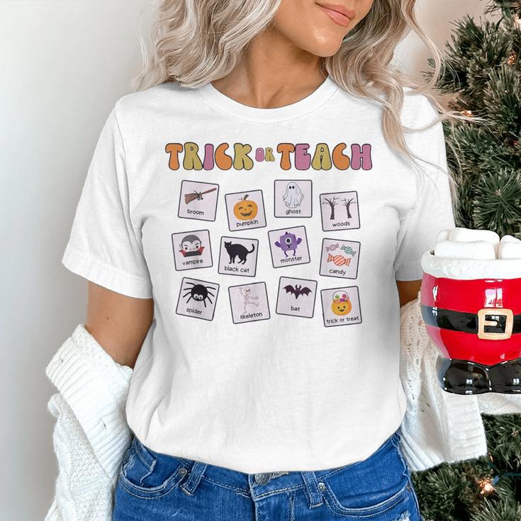Retro Trick Or Treat Halloween Special Education Teacher Women's T-Shirt, gift for family, gift for coworker Retro Trick Or Treat Halloween Special Education Teacher Women's T-Shirt, gift for family, gift for coworker