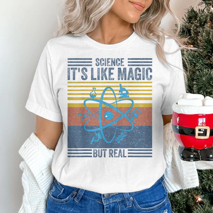 Science It's Like Magic But Real Science Teacher Geek Nerd Women's T-Shirt, Science Teacher Shirts, gift for family, gift for coworker Science It's Like Magic But Real Science Teacher Geek Nerd Women's T-Shirt, Science Teacher Shirts, gift for family, gift for coworker