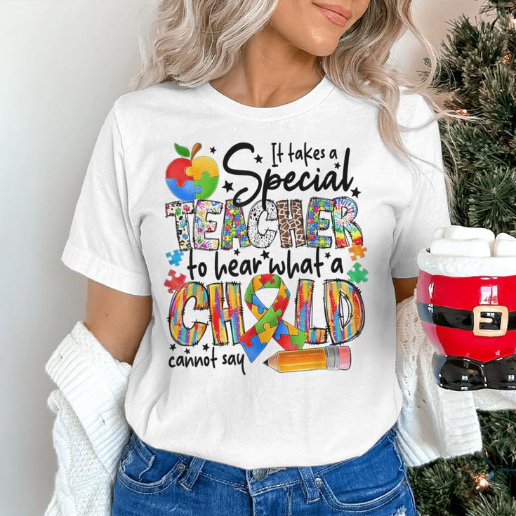 It Takes A Special Teacher To Hear What A Child Cannot Say Women's T-Shirt, gift for family, gift for coworker It Takes A Special Teacher To Hear What A Child Cannot Say Women's T-Shirt, gift for family, gift for coworker