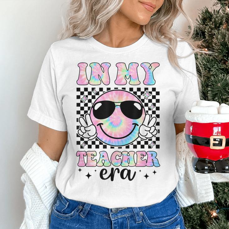 In My Teacher Era Groovy Tie Dye Back To School Cute Teacher Women's T-Shirt, Groovy Teacher Shirts, gift for family, gift for coworker In My Teacher Era Groovy Tie Dye Back To School Cute Teacher Women's T-Shirt, Groovy Teacher Shirts, gift for family, gift for coworker