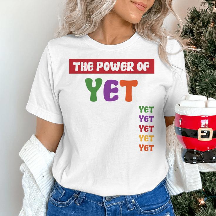 Teacher Growth Mindset Power Of Yet Women's T-Shirt, gift for family, gift for coworker Teacher Growth Mindset Power Of Yet Women's T-Shirt, gift for family, gift for coworker