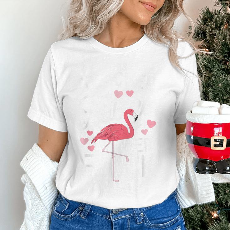 This Teacher Loves Her Flock Flamingo Teacher Class Women's T-Shirt, gift for family, gift for coworker