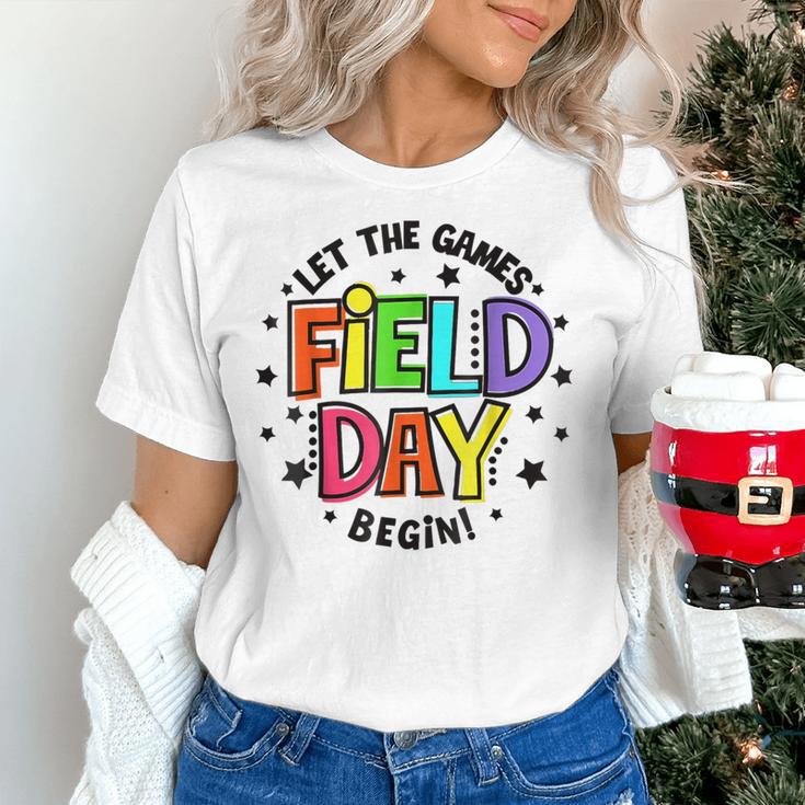 Teacher Student Field Day Let The Games Begin Field Day Women's T-Shirt, gift for family, gift for coworker Teacher Student Field Day Let The Games Begin Field Day Women's T-Shirt, gift for family, gift for coworker