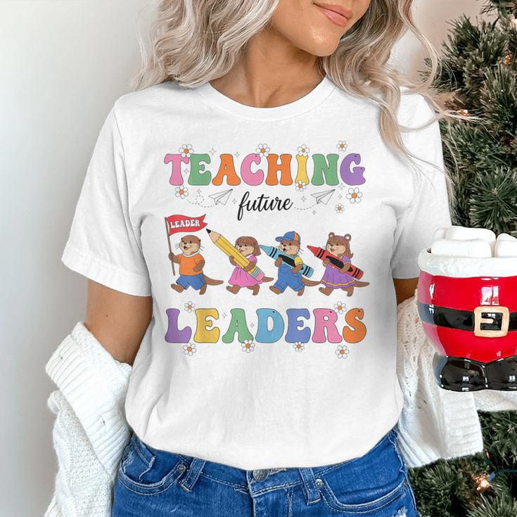 Teaching Future Leaders Otter Back To School Teacher Women's T-Shirt, Future Teacher Shirts, gift for family, gift for coworker Teaching Future Leaders Otter Back To School Teacher Women's T-Shirt, Future Teacher Shirts, gift for family, gift for coworker