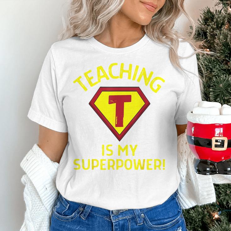 Teaching Is My Superpower Fun Elementary Teacher 1st Grade Women's T-Shirt, gift for family, gift for coworker Teaching Is My Superpower Fun Elementary Teacher 1st Grade Women's T-Shirt, gift for family, gift for coworker