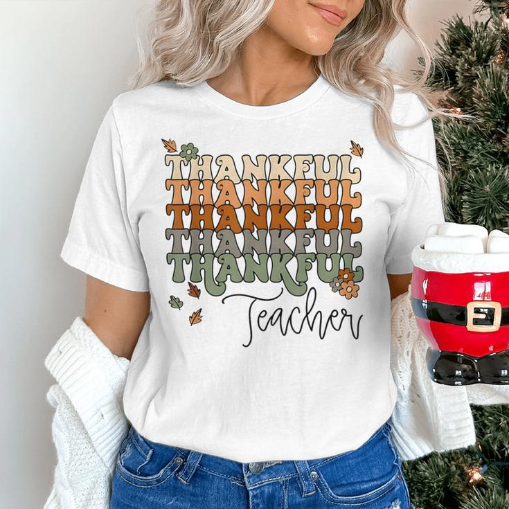 Thankful Teacher Thanksgiving Fall Pumpkin Turkey Women's T-Shirt, gift for family, gift for coworker Thankful Teacher Thanksgiving Fall Pumpkin Turkey Women's T-Shirt, gift for family, gift for coworker