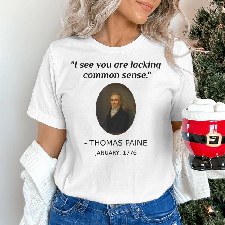 Thomas Paine Common Sense USA History Teacher Student Women's T-Shirt, History Teacher Shirts, gift for family, gift for coworker Thomas Paine Common Sense USA History Teacher Student Women's T-Shirt, History Teacher Shirts, gift for family, gift for coworker