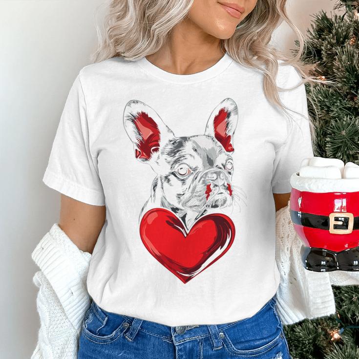 Valentine's Day Boston Terrier Dog Vector Women's T-Shirt, gift for family, gift for coworker