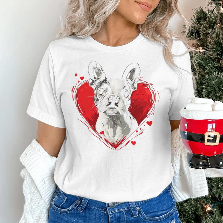 Valentine's Day Boston Terrier Dog Women's T-Shirt, gift for family, gift for coworker