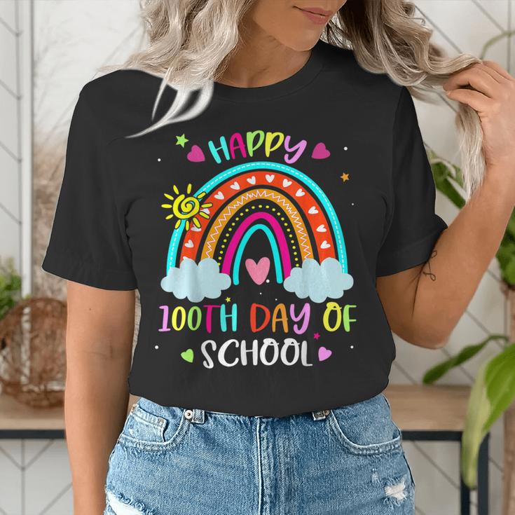 100th Day Of School Rainbow Happy 100 Days Smarter Teacher Women's T-Shirt, funny gift 100th Day Of School Rainbow Happy 100 Days Smarter Teacher Women's T-Shirt, funny gift