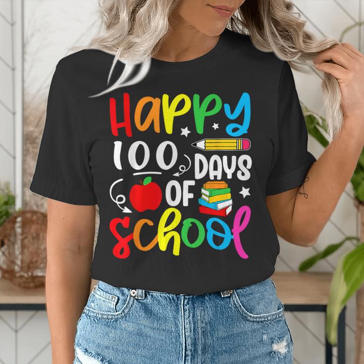 100th Day Of School Teachers Kids Girls Child Happy 100 Days Women's T-Shirt, funny gift