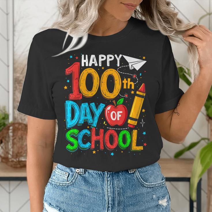 100th Day Of School Teachers Kids Happy 100 Days Women's T-Shirt, funny gift 100th Day Of School Teachers Kids Happy 100 Days Women's T-Shirt, funny gift