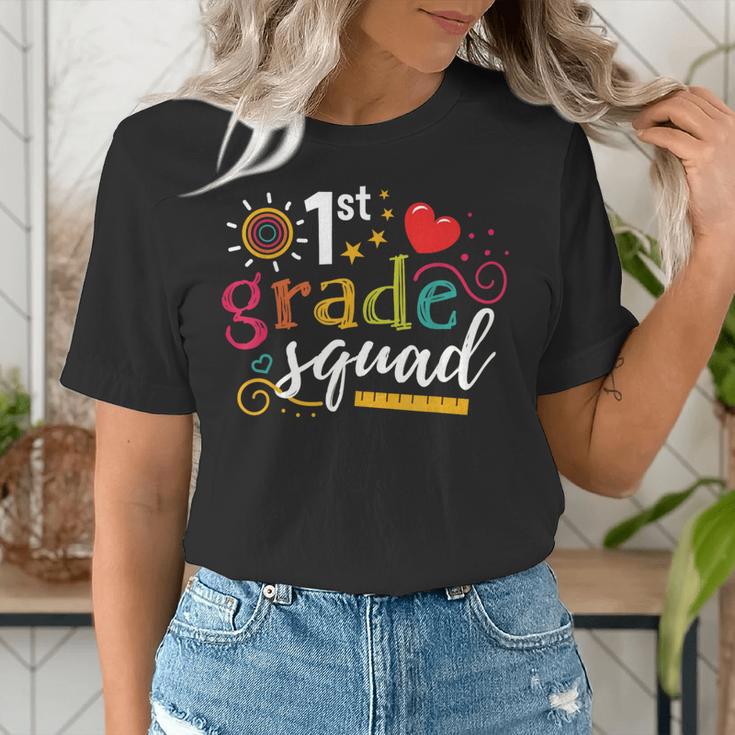 1st First Grade Squad Student Teacher Back To School Women's T-Shirt, First Grade Teacher Shirts, funny gift 1st First Grade Squad Student Teacher Back To School Women's T-Shirt, First Grade Teacher Shirts, funny gift