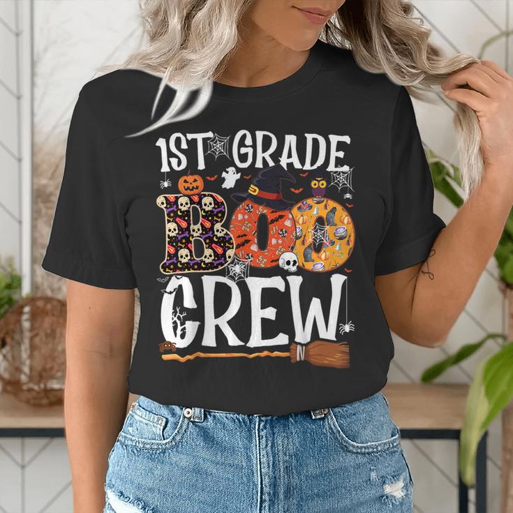 1st Grade Boo Crew Cute Ghost Halloween Teacher Kids Women's T-Shirt, funny gift 1st Grade Boo Crew Cute Ghost Halloween Teacher Kids Women's T-Shirt, funny gift