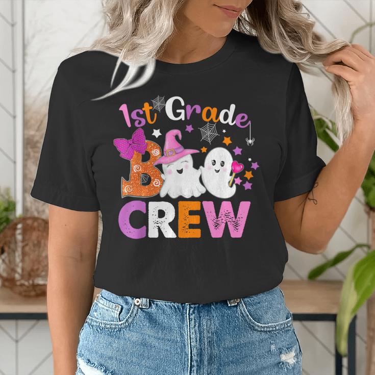 1st Grade Boo Crew First Grade Halloween Costume Teacher Kid Women's T-Shirt, First Grade Teacher Shirts, funny gift 1st Grade Boo Crew First Grade Halloween Costume Teacher Kid Women's T-Shirt, First Grade Teacher Shirts, funny gift