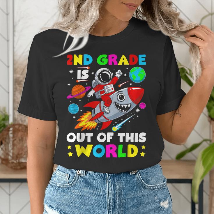 2nd Grade Is Out Of This World Space Rocket Planets Teacher Women's T-Shirt, 2nd Grade Teacher Shirts, funny gift 2nd Grade Is Out Of This World Space Rocket Planets Teacher Women's T-Shirt, 2nd Grade Teacher Shirts, funny gift