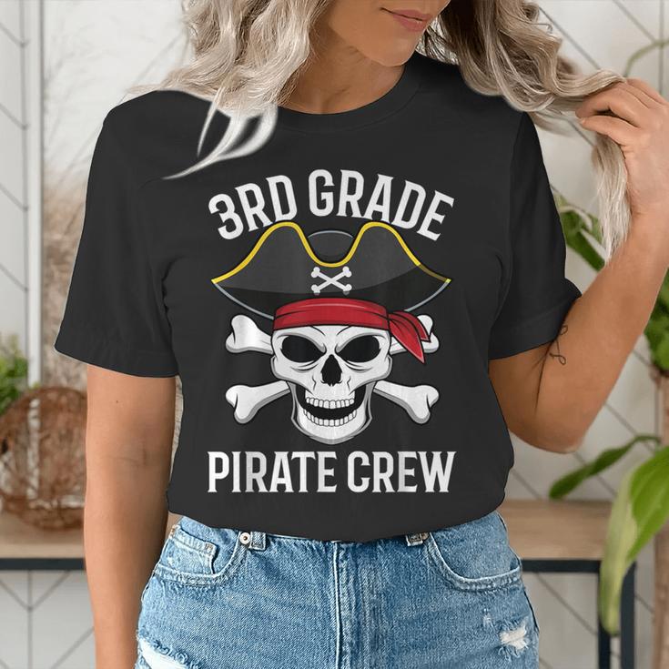 3rd Grade Pirate Crew Halloween Costume Student Teacher Women's T-Shirt, funny gift