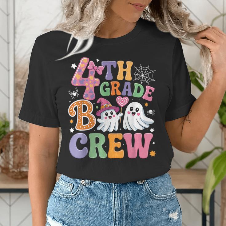 4th Grade Boo Crew Fourth Grade Teacher Kids Happy Halloween Women's T-Shirt, 4th Grade Teacher Shirts, funny gift