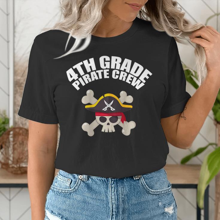 4th Grade Pirate Crew Halloween Costume Cool Teacher Student Women's T-Shirt, 4th Grade Teacher Shirts, funny gift 4th Grade Pirate Crew Halloween Costume Cool Teacher Student Women's T-Shirt, 4th Grade Teacher Shirts, funny gift