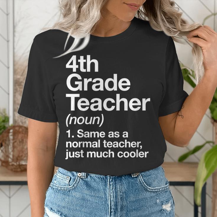 4th Grade Teacher Definition Back To School First Day Women's T-Shirt, First Grade Teacher Shirts, 4th Grade Teacher Shirts, funny gift 4th Grade Teacher Definition Back To School First Day Women's T-Shirt, First Grade Teacher Shirts, 4th Grade Teacher Shirts, funny gift